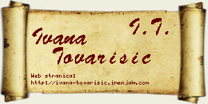 Ivana Tovarišić vizit kartica